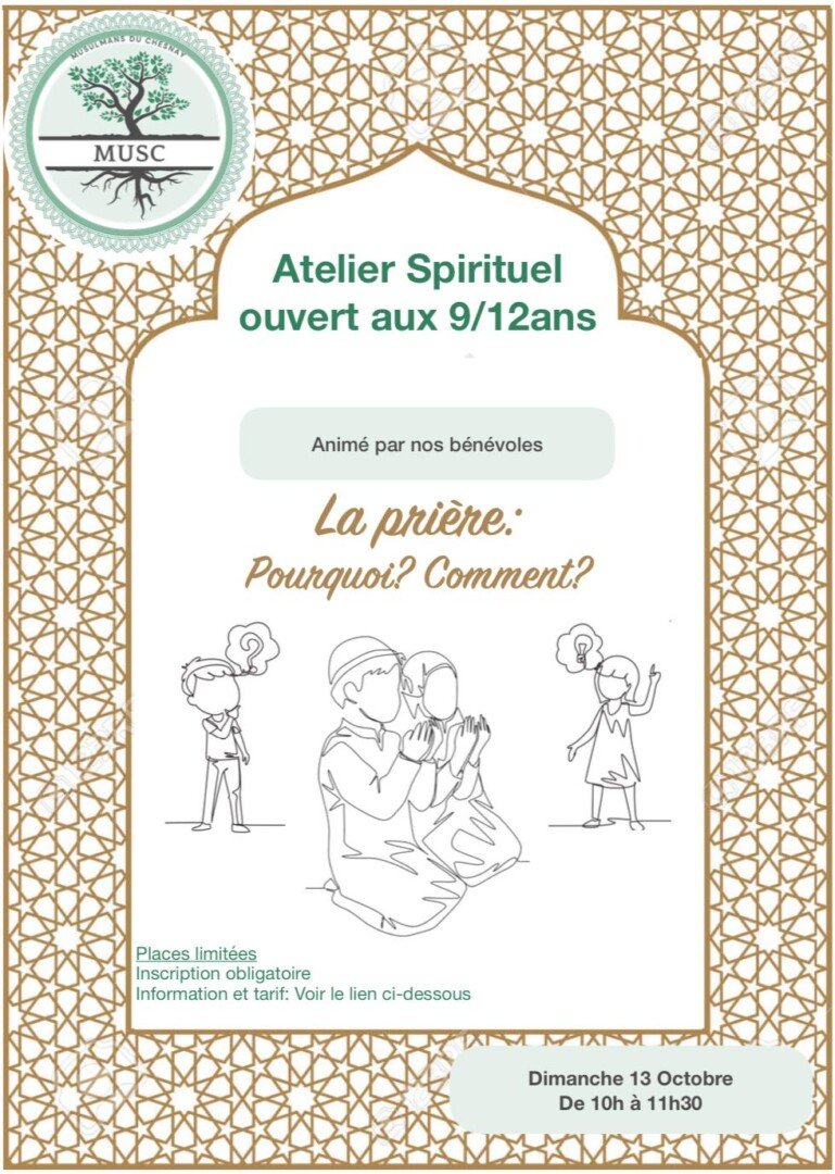 Atelier Spirituel 9/12 ans du 13.10.2024