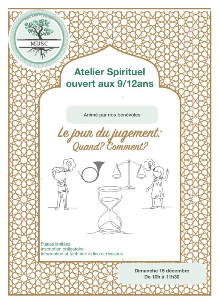 Atelier Spirituel 9/12 ans du 15.12.2024